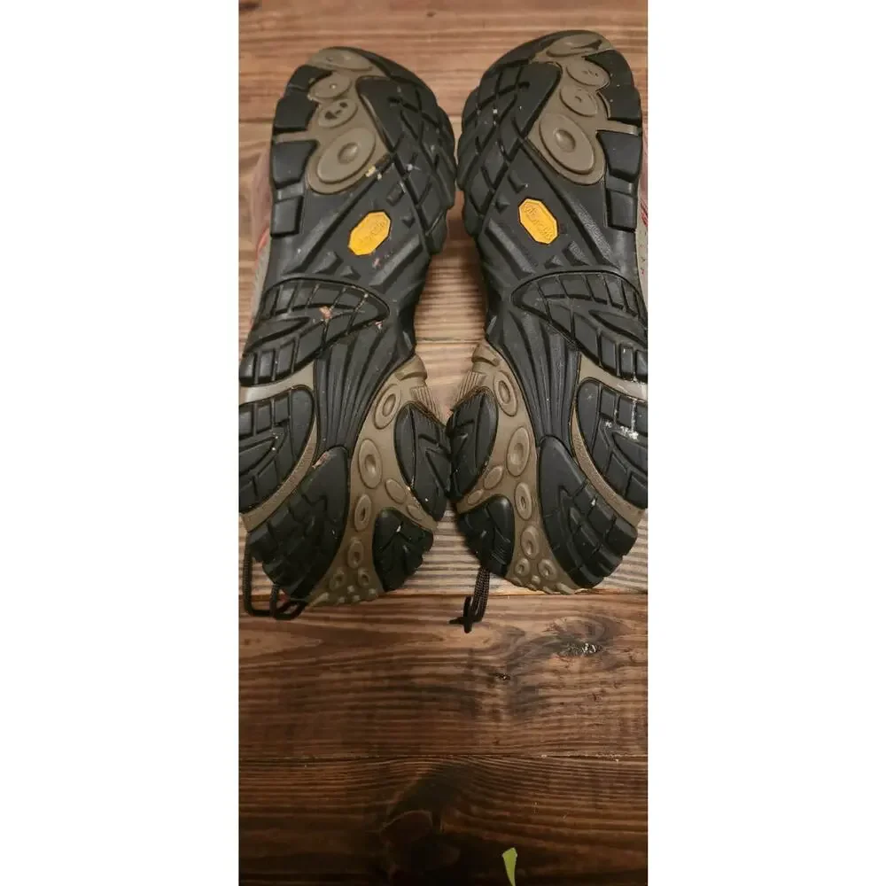 Merrell Men’s Size 11 Hiking Shoes Brown Gray Vibram Sole